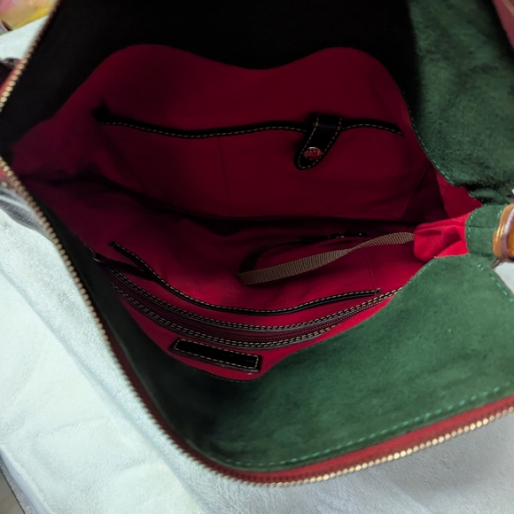 XL Coach colorful C, XL Dooney & Coach all black leather briefcase - Picture 6 of 13